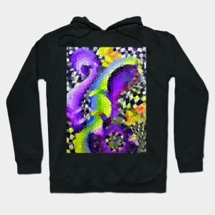 Modern Retro 80s 90s Abstract Artwork Hoodie